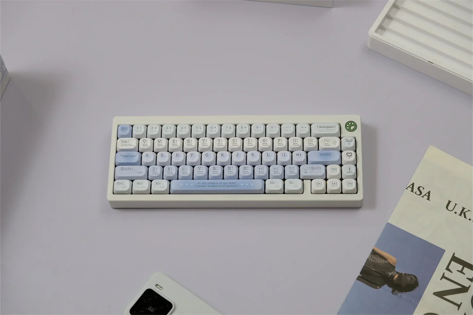 Tipsy Romantic Blue keycaps stand out among top sets