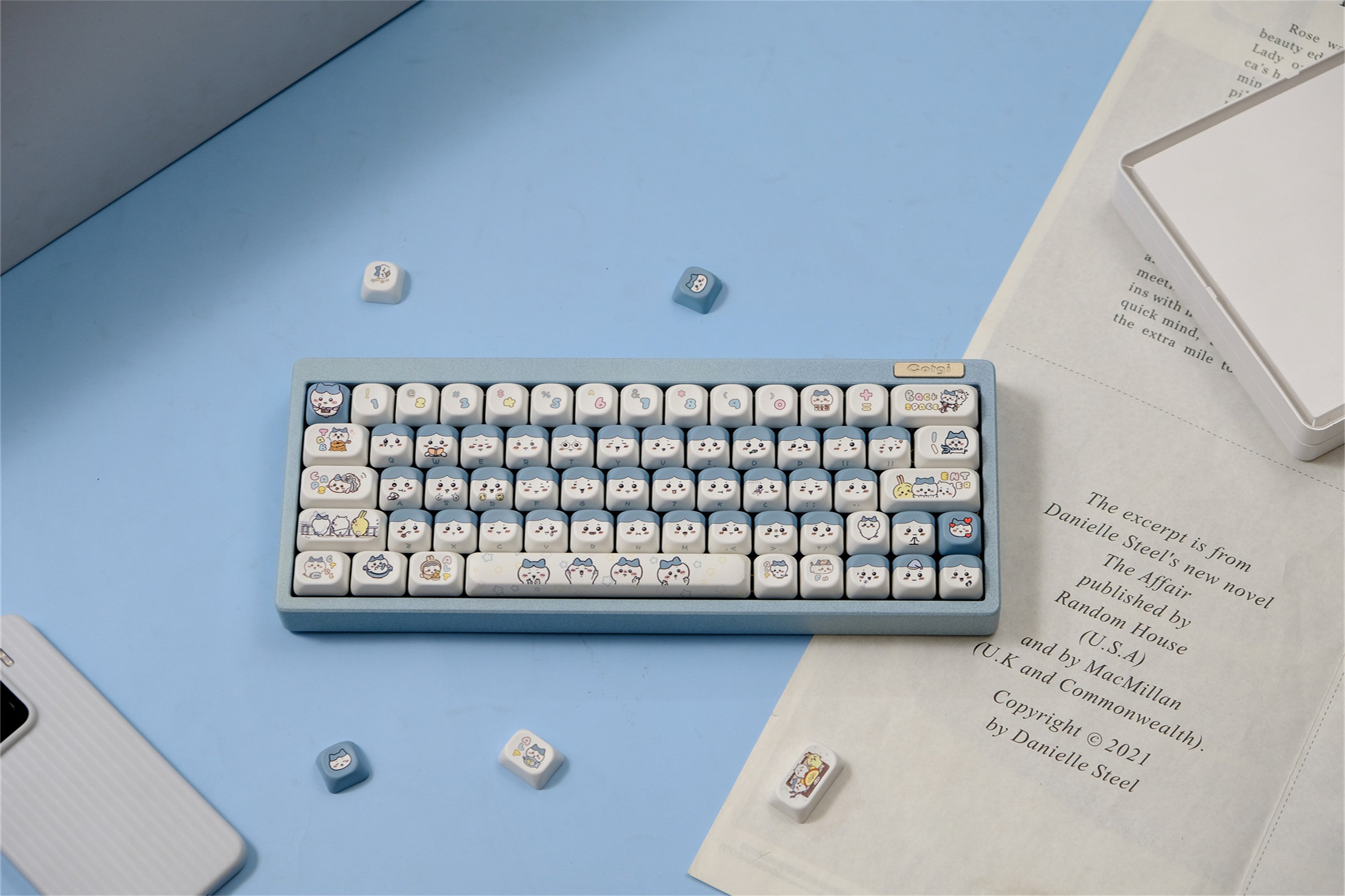 Hachiware keycaps proven to boost comfort and durability