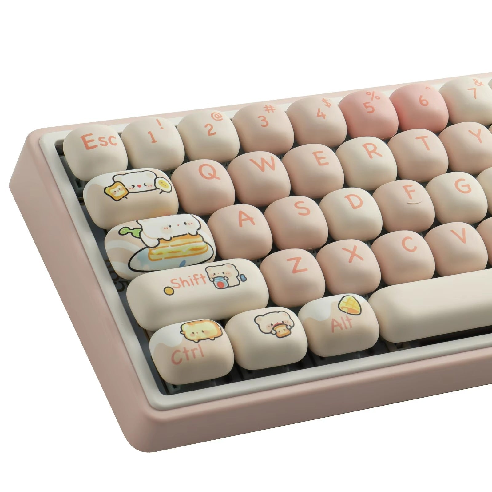 Why Bread Bear Keycaps MOG Profile PBT Dye-Sub Are Ideal