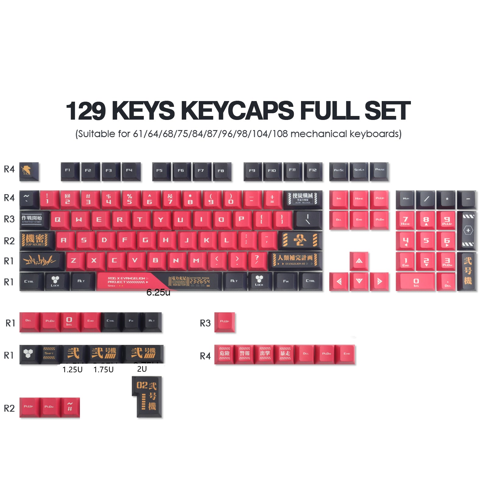 EVA NO.1 Side light keycaps - joorkey