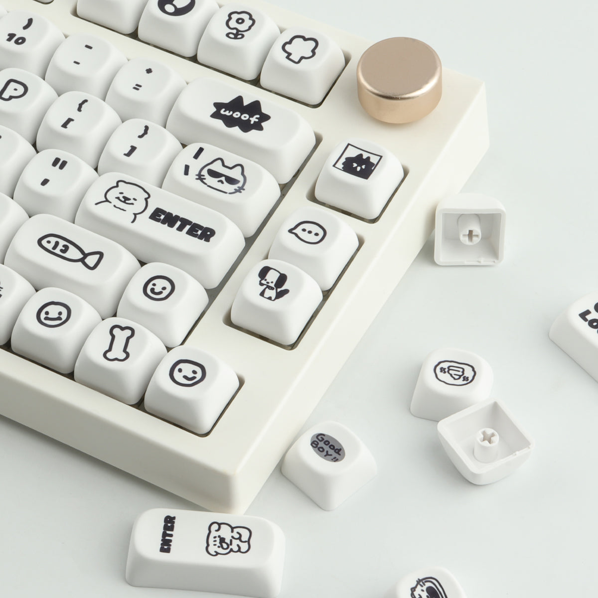Cats Dogs War keycaps - joorkey
