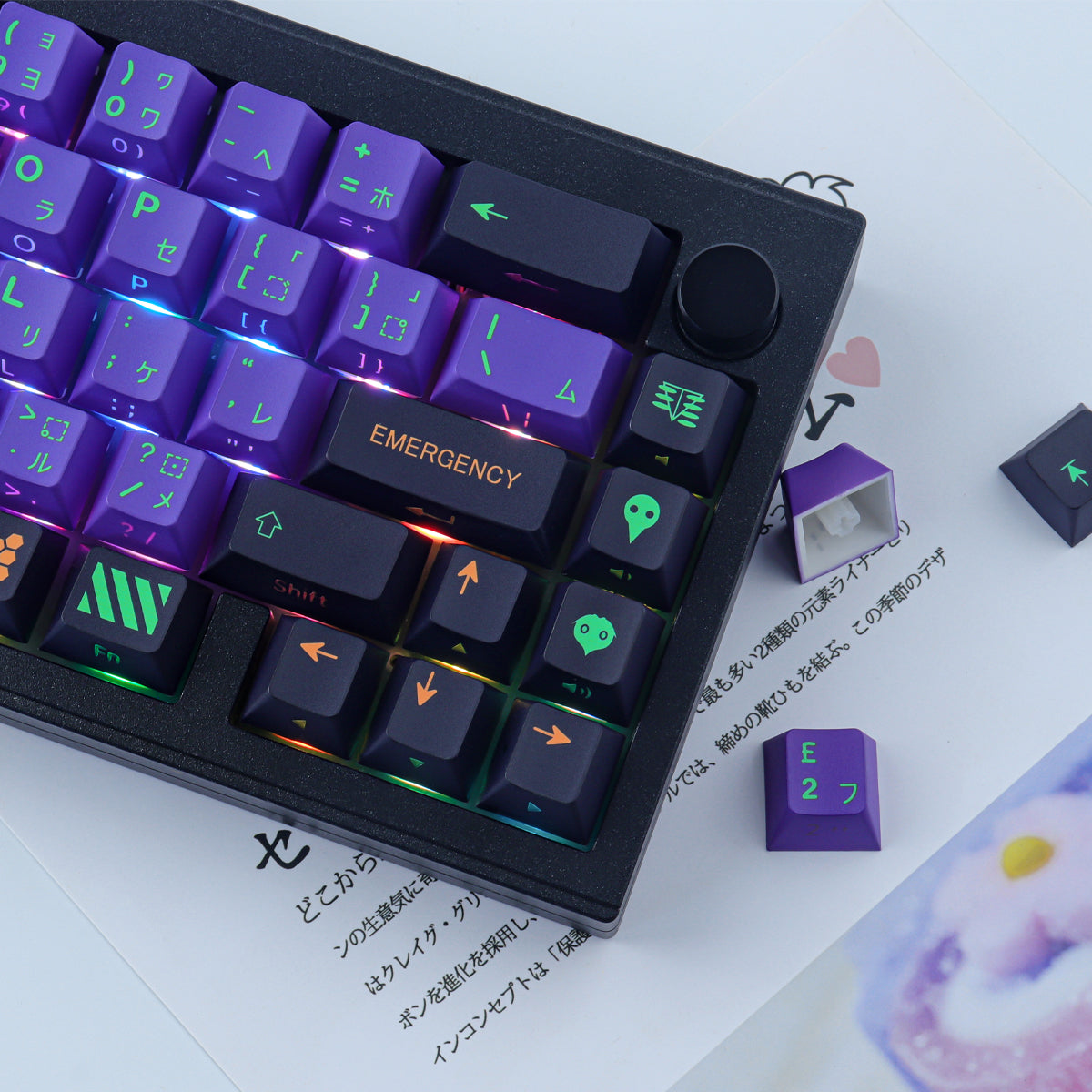 EVA NO.1 Side light keycaps - joorkey