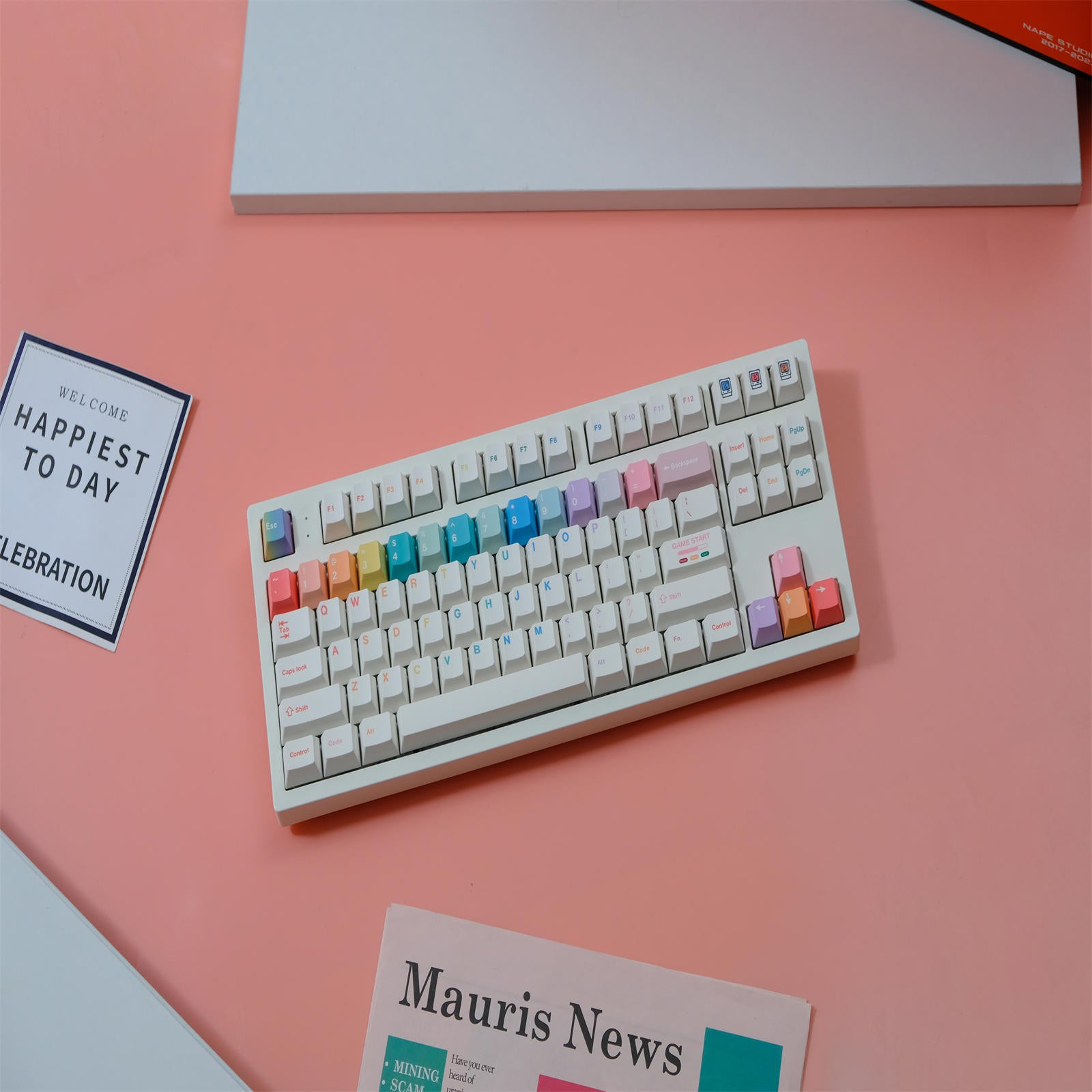 Macarons cherry keycaps - joorkey
