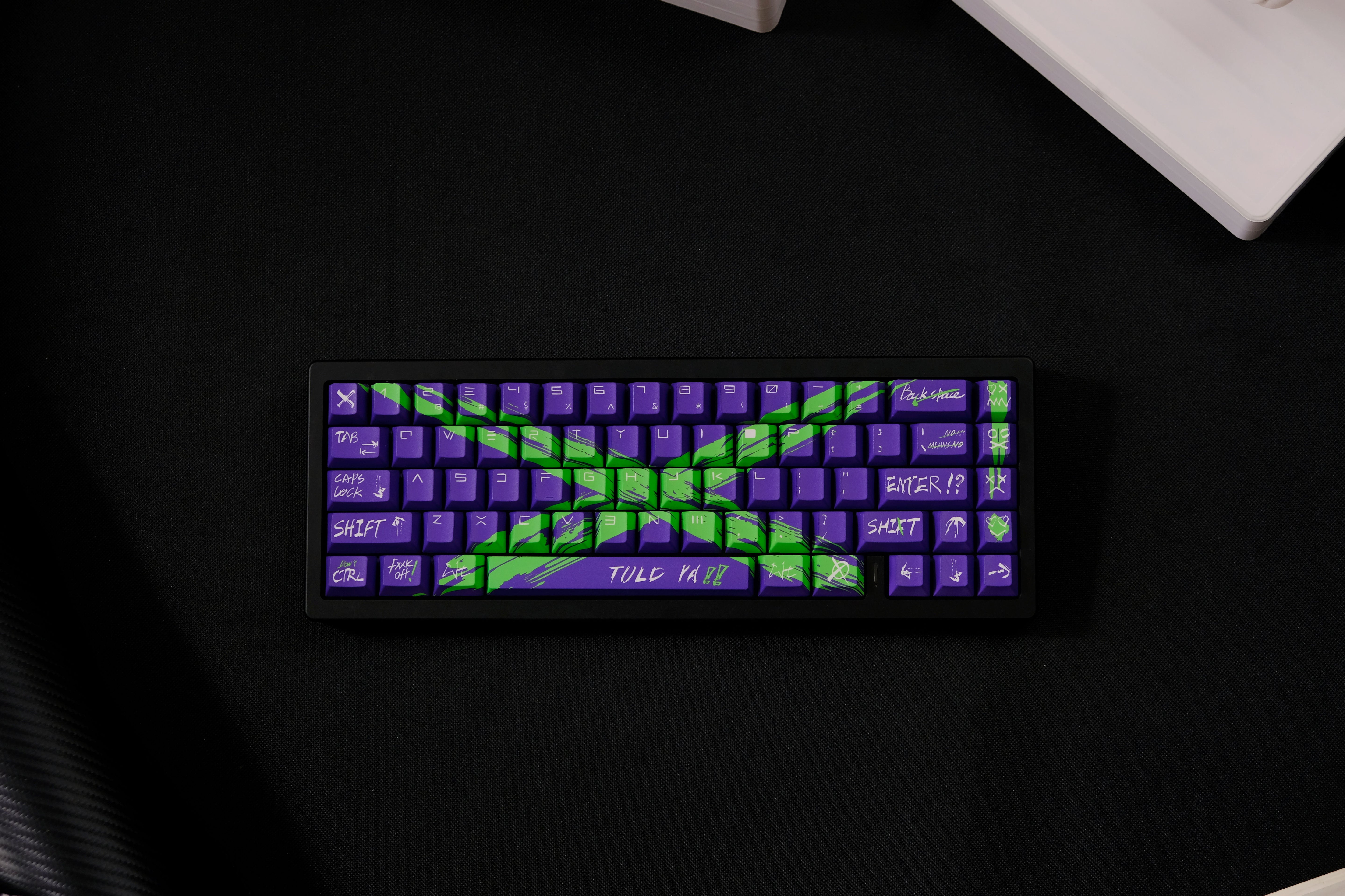 Against invalid Purple Green keycaps - joorkey