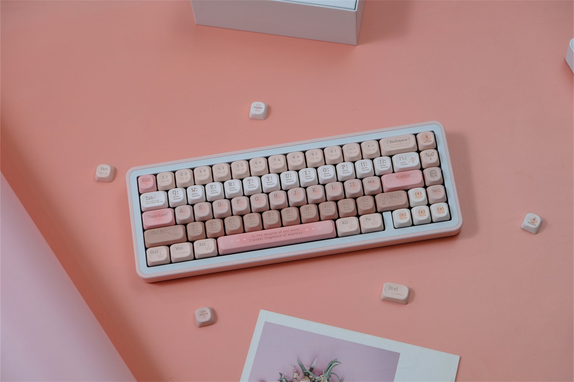 Tipsy Romantic Pink keycaps - joorkey