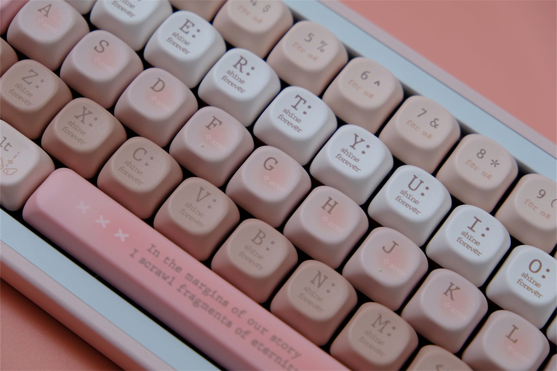 Tipsy Romantic Pink keycaps - joorkey