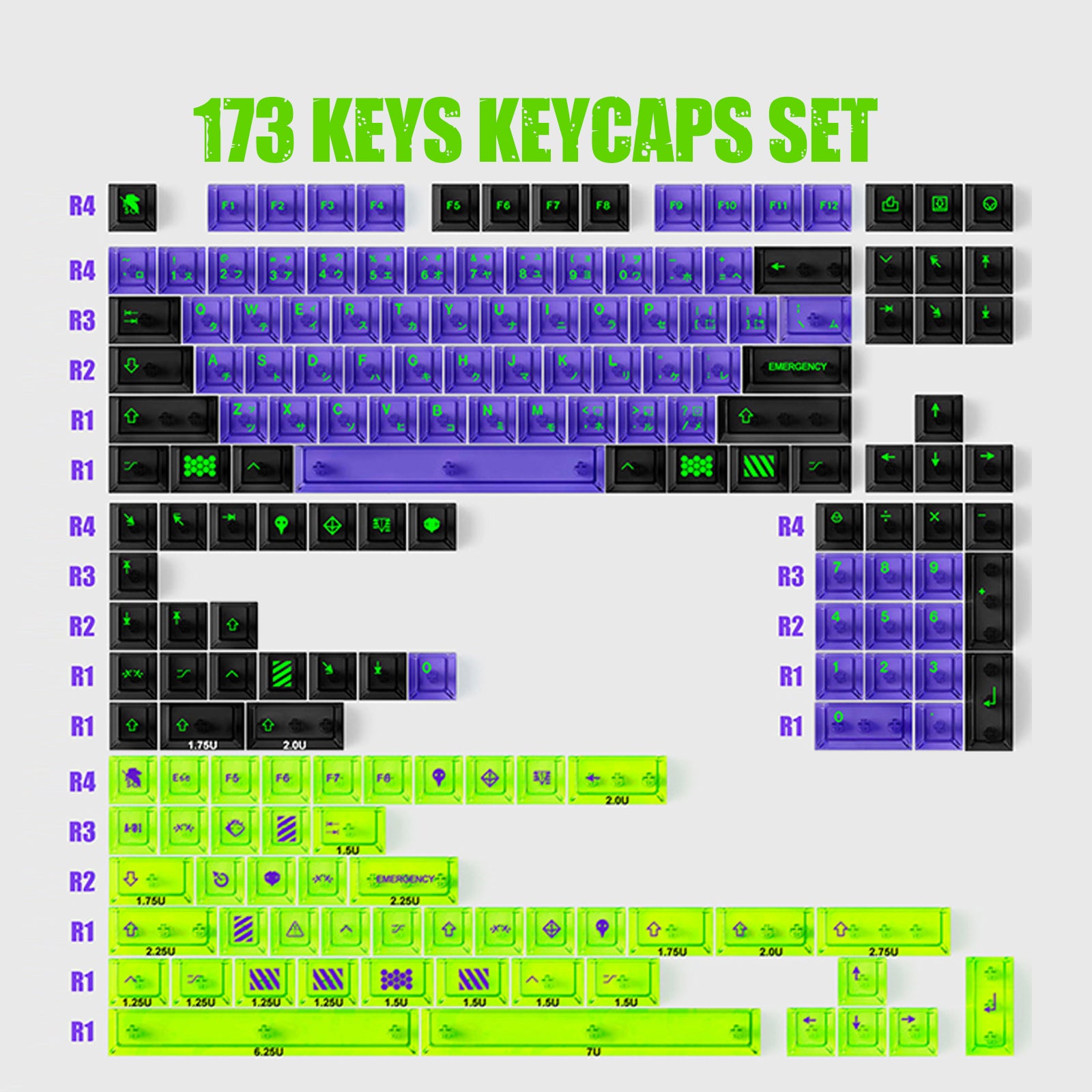 EVA MECHA-01 Transparent Keycaps - joorkey