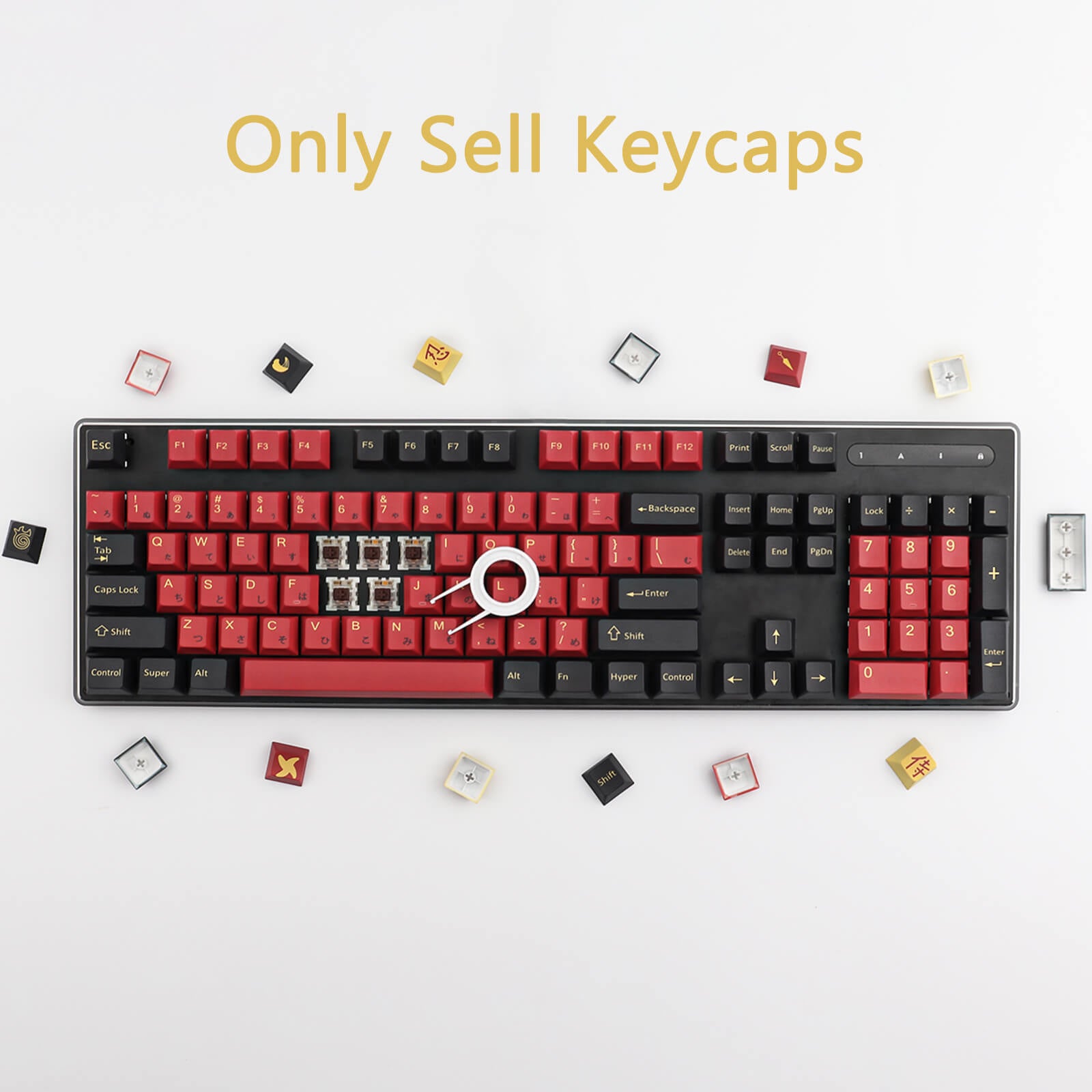 Red Samurai Keycaps Set - joorkey