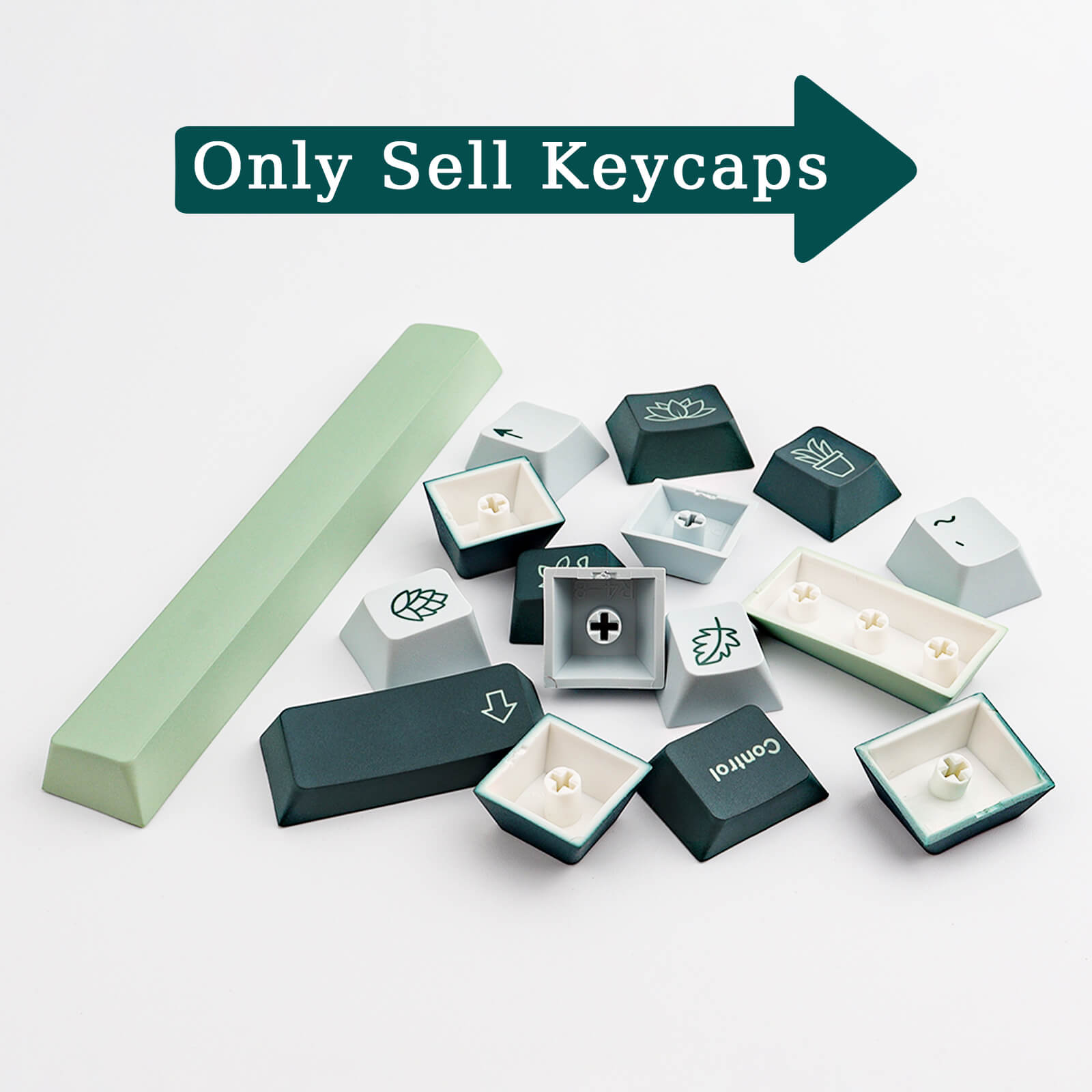 Botanical(Grass green) Keycaps Set - joorkey