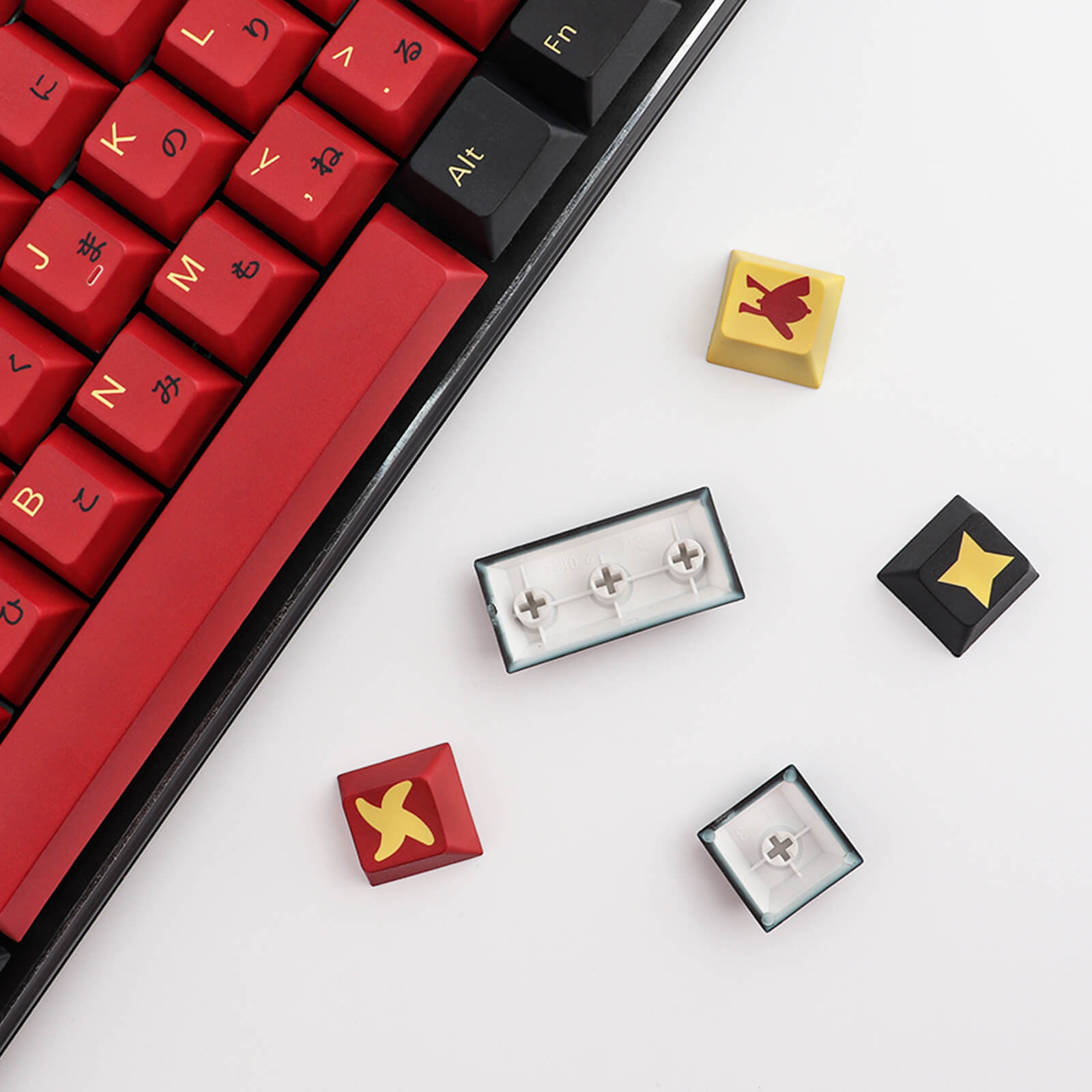 Red Samurai Keycaps Set - joorkey