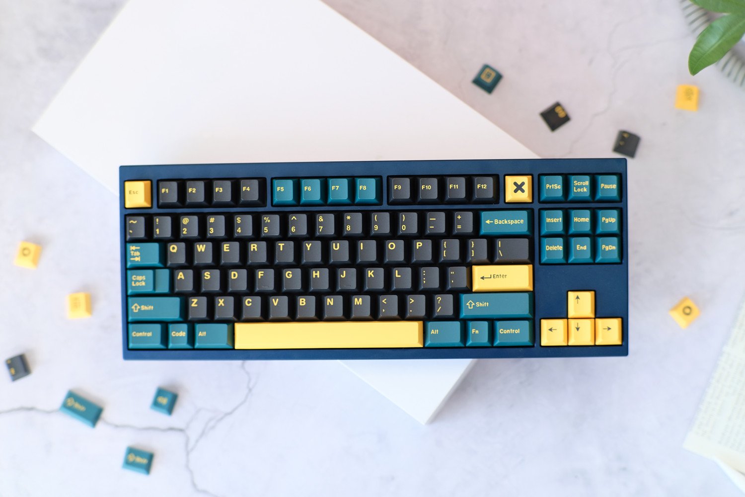 171 key ABS Double Shot Marrs Green/Aero Keycaps| joorkey