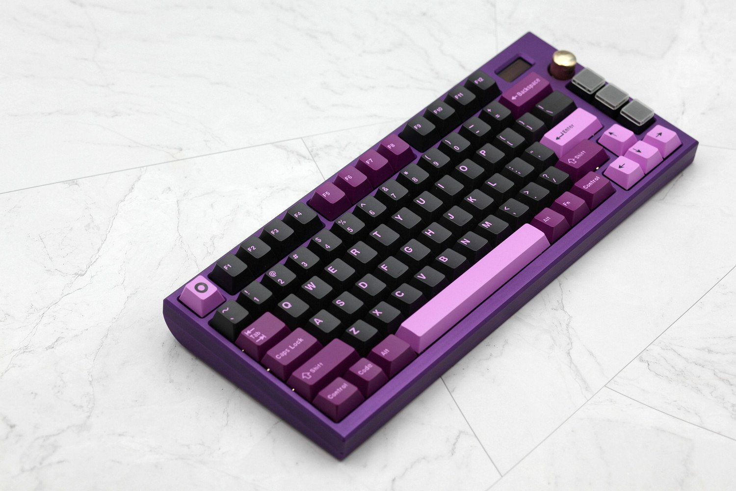 171 keys ABS Double Shot  Black Lotus Keycaps - joorkey
