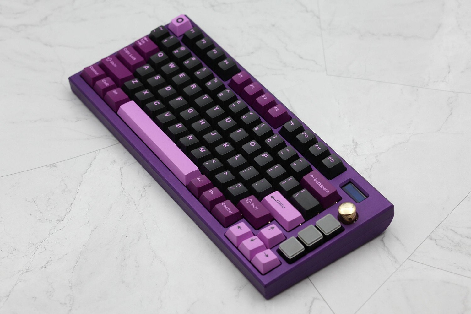 171 keys ABS Double Shot  Black Lotus Keycaps - joorkey