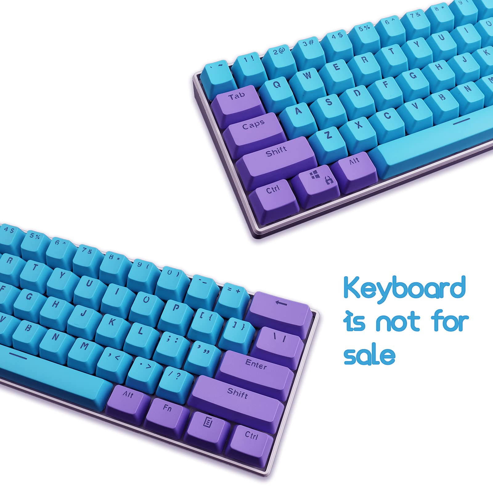 Purple Blue Keycaps Set - joorkey