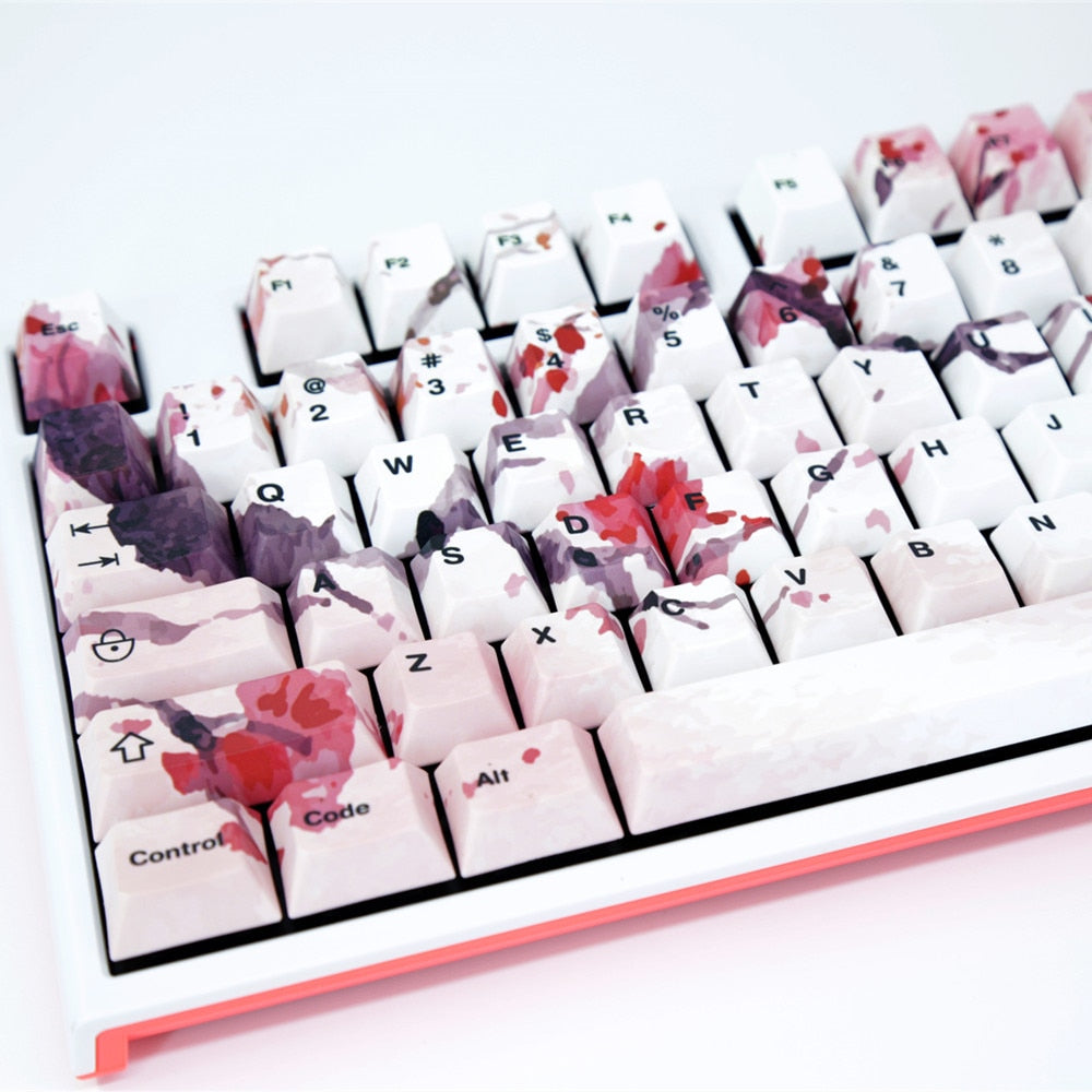 Ink Cherry Blossom Keycaps Set - joorkey