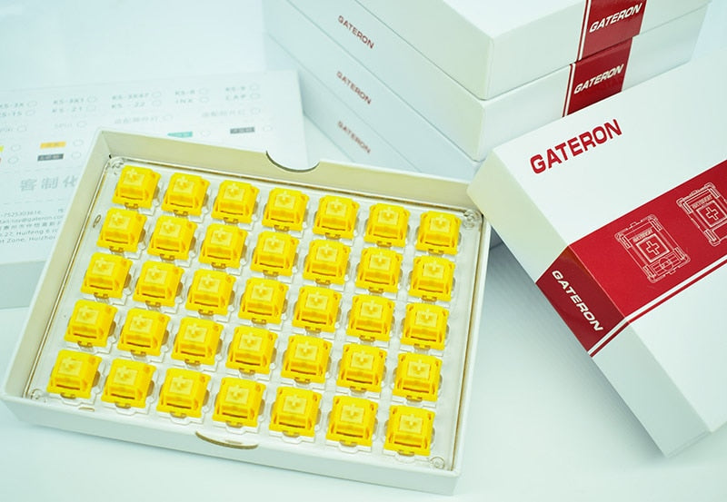 GATERON CAP Yellow Golden Switch - joorkey