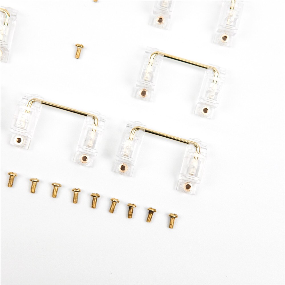 Transparent Gold-Plated Screw Stabilizer - joorkey