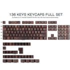 Wood Grain Side light keycaps trending for minimalist desks in 2025