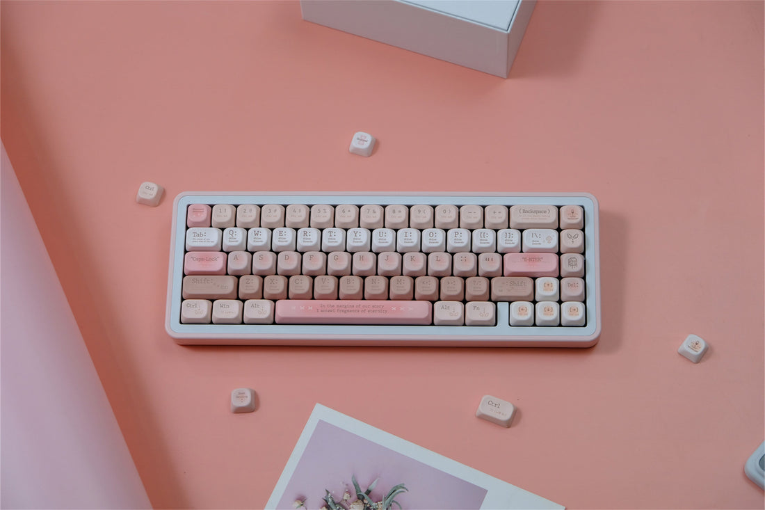 Tipsy Romantic Pink keycaps  bring more value than other pinks