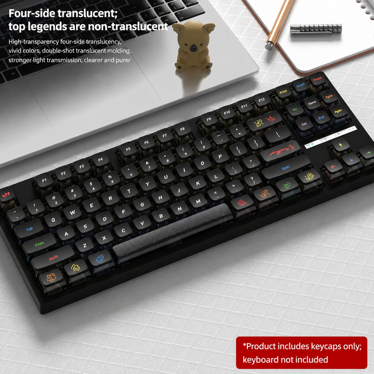 Graffiti Four-Sided Backlight Keycaps