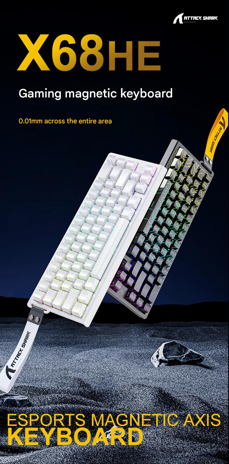 Attack Shark X68HE Magnetic Switch Mechanical Gaming Keyboard