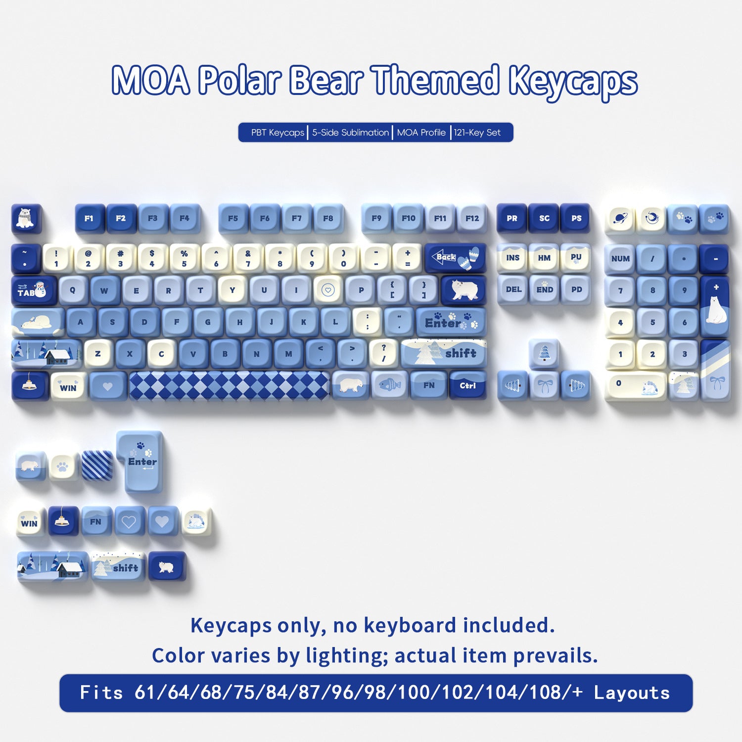 Polar Bear Keycaps