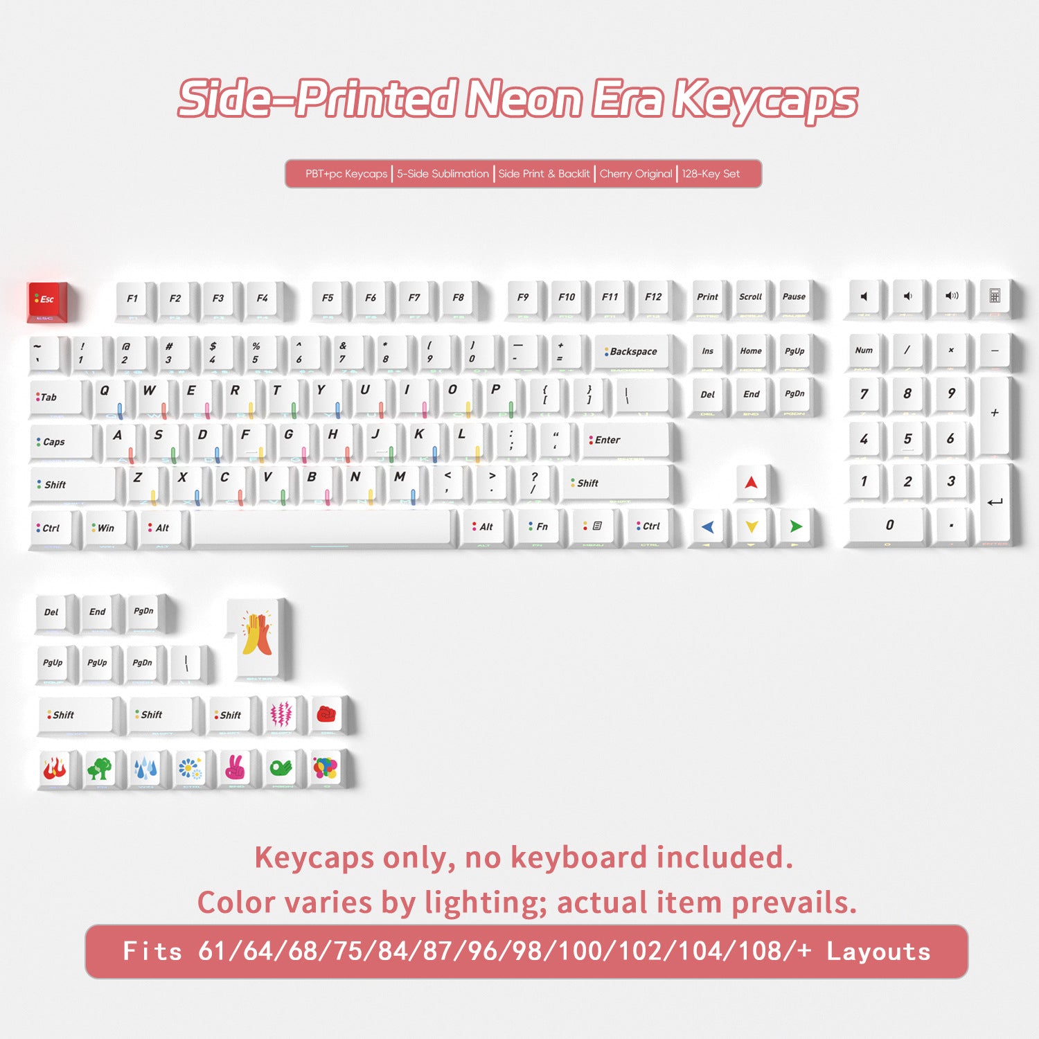Neon Era Side Backlight Keycaps
