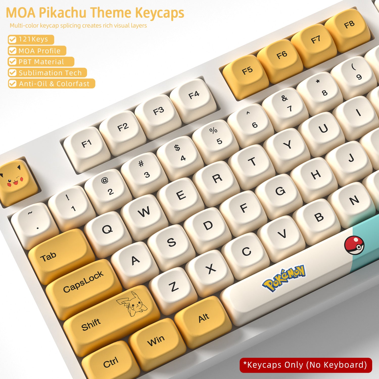 Pikachu Keycaps