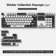 Sticker Collection Four-Sided Backlight Keycaps