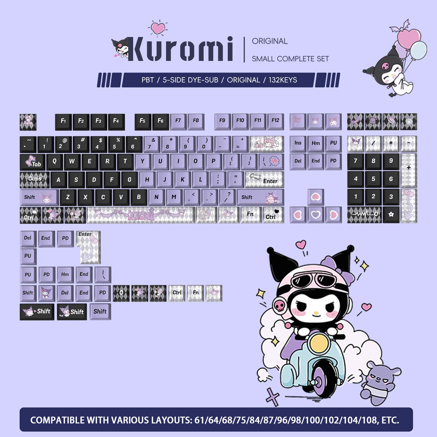 Kuromi Keycaps