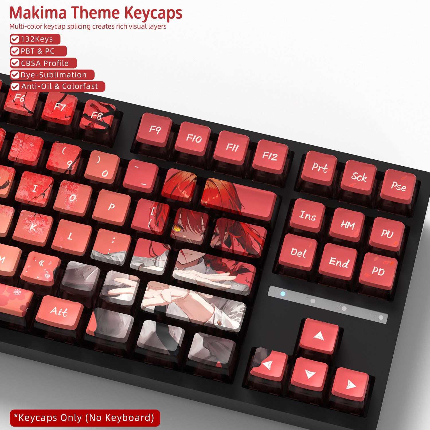Makima Four-Sided Backlight Keycaps