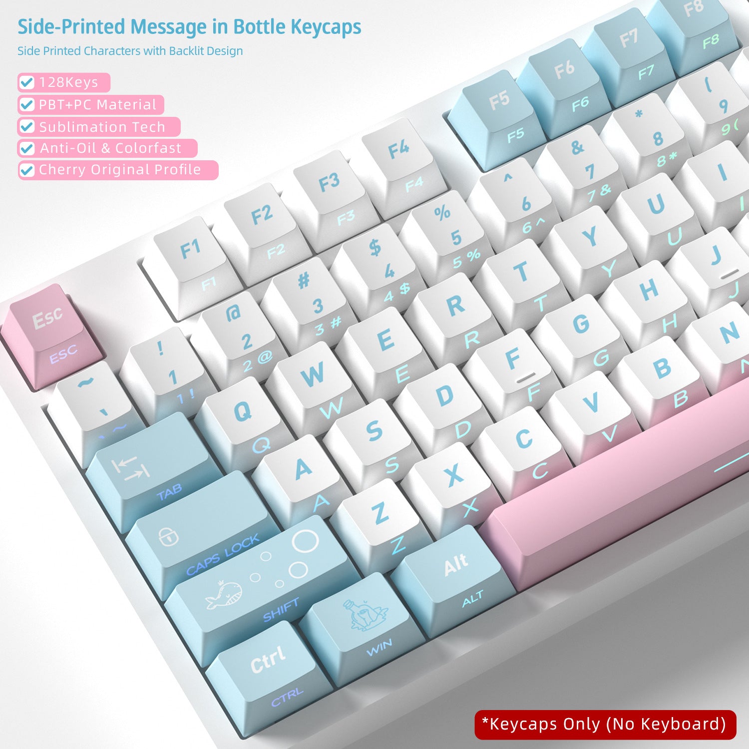 Original Message In Bottle Side Backlight Keycaps