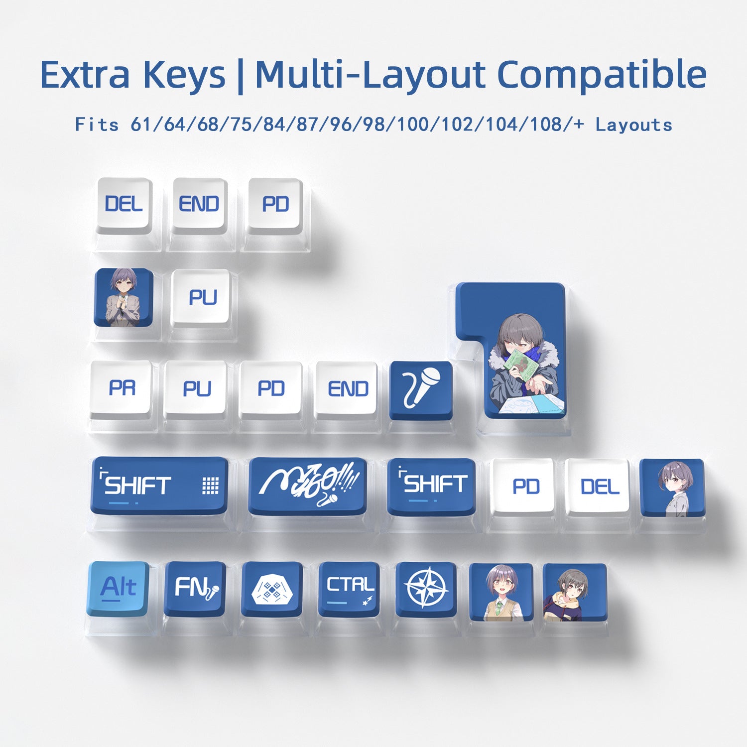 Takamatsu Tomori Four-Sided Backlight Keycaps