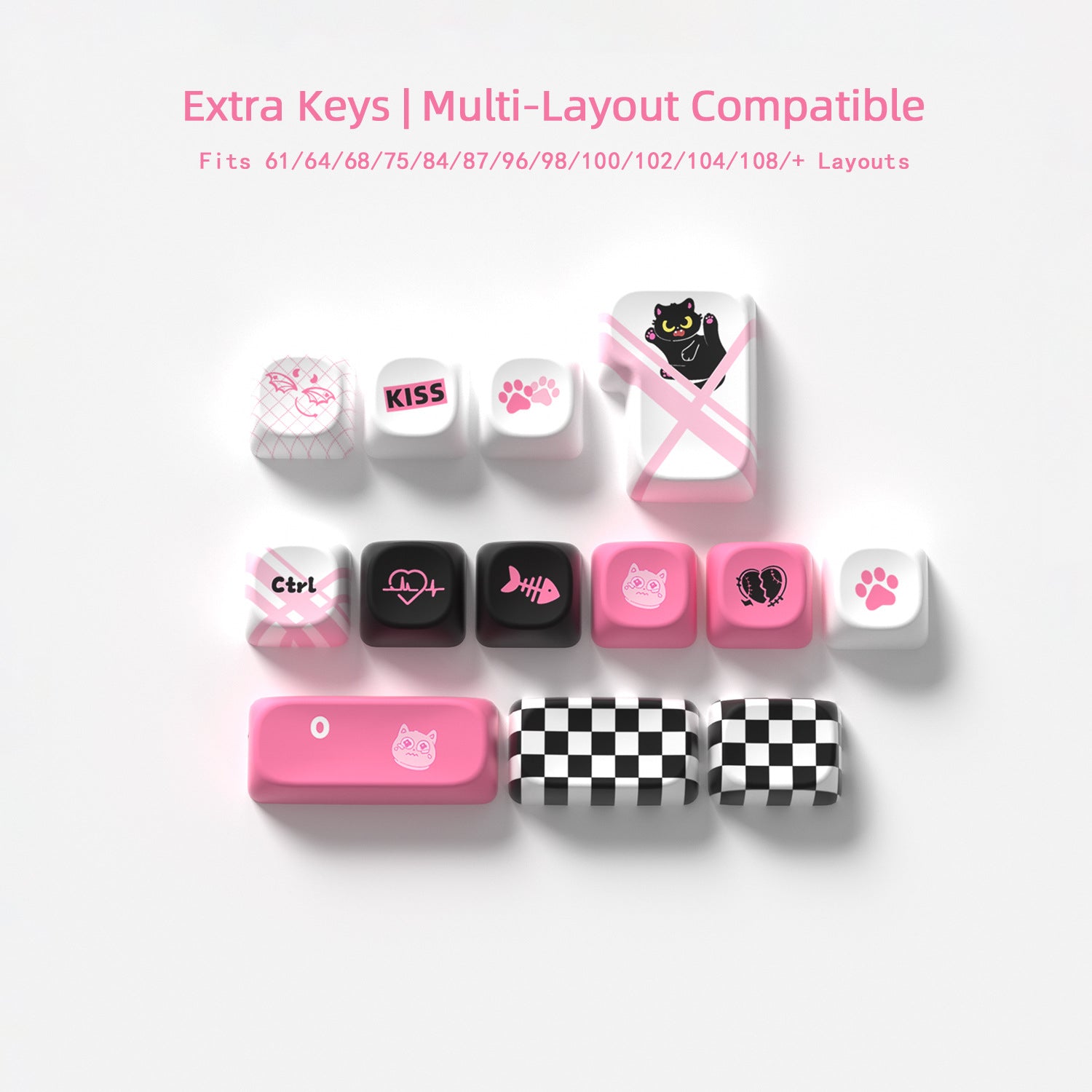 Sweet Cool Cat Keycaps