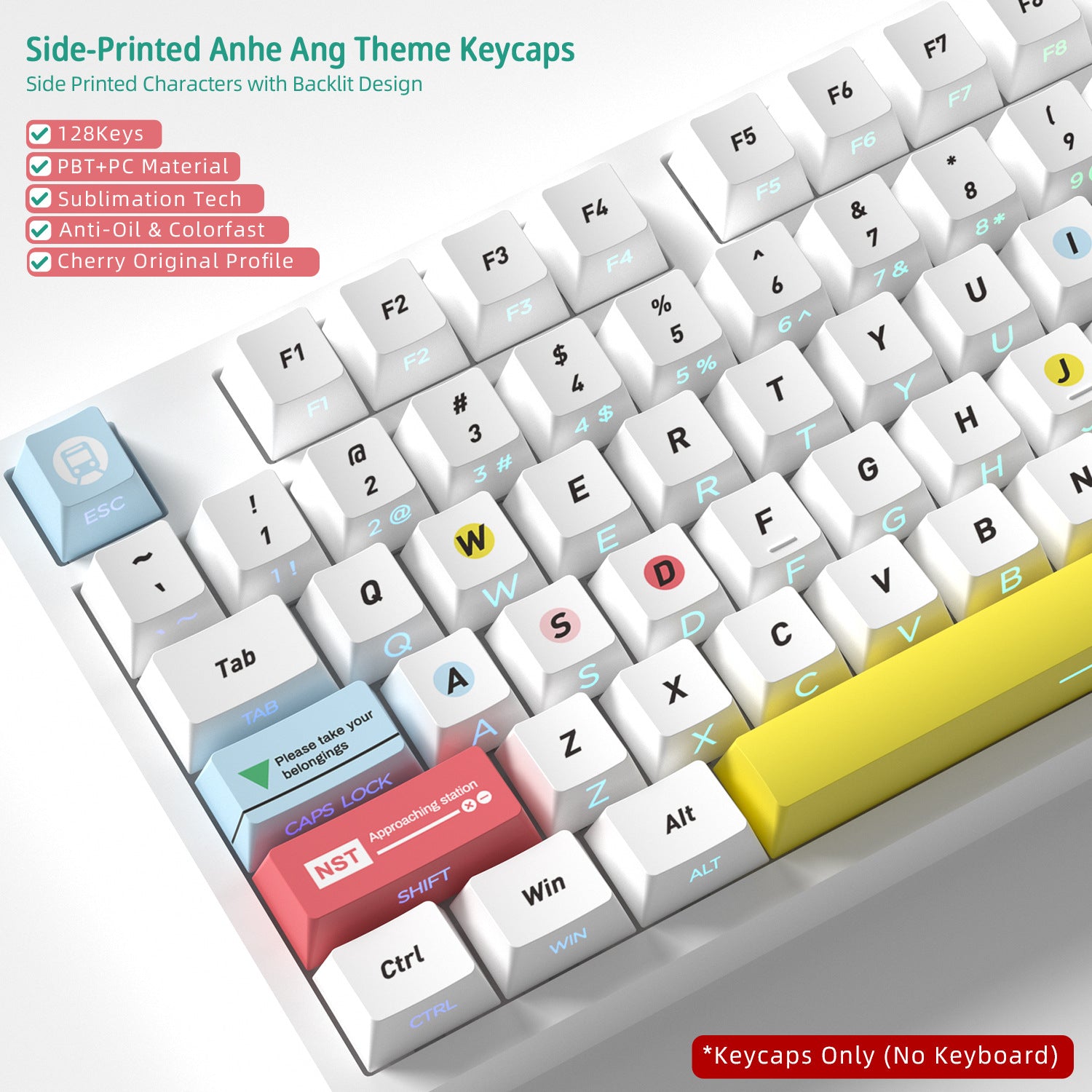 Singapore MRT Side Backlight Keycaps