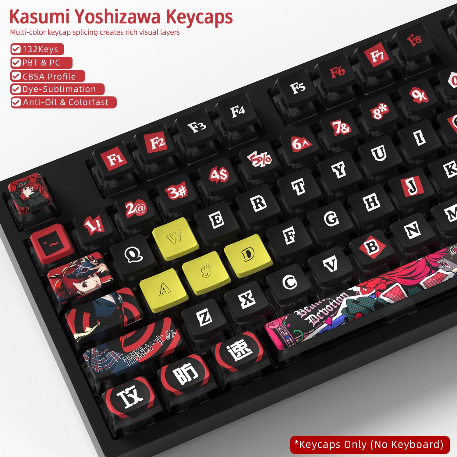 Kasumi Four-Sided Backlight Keycaps
