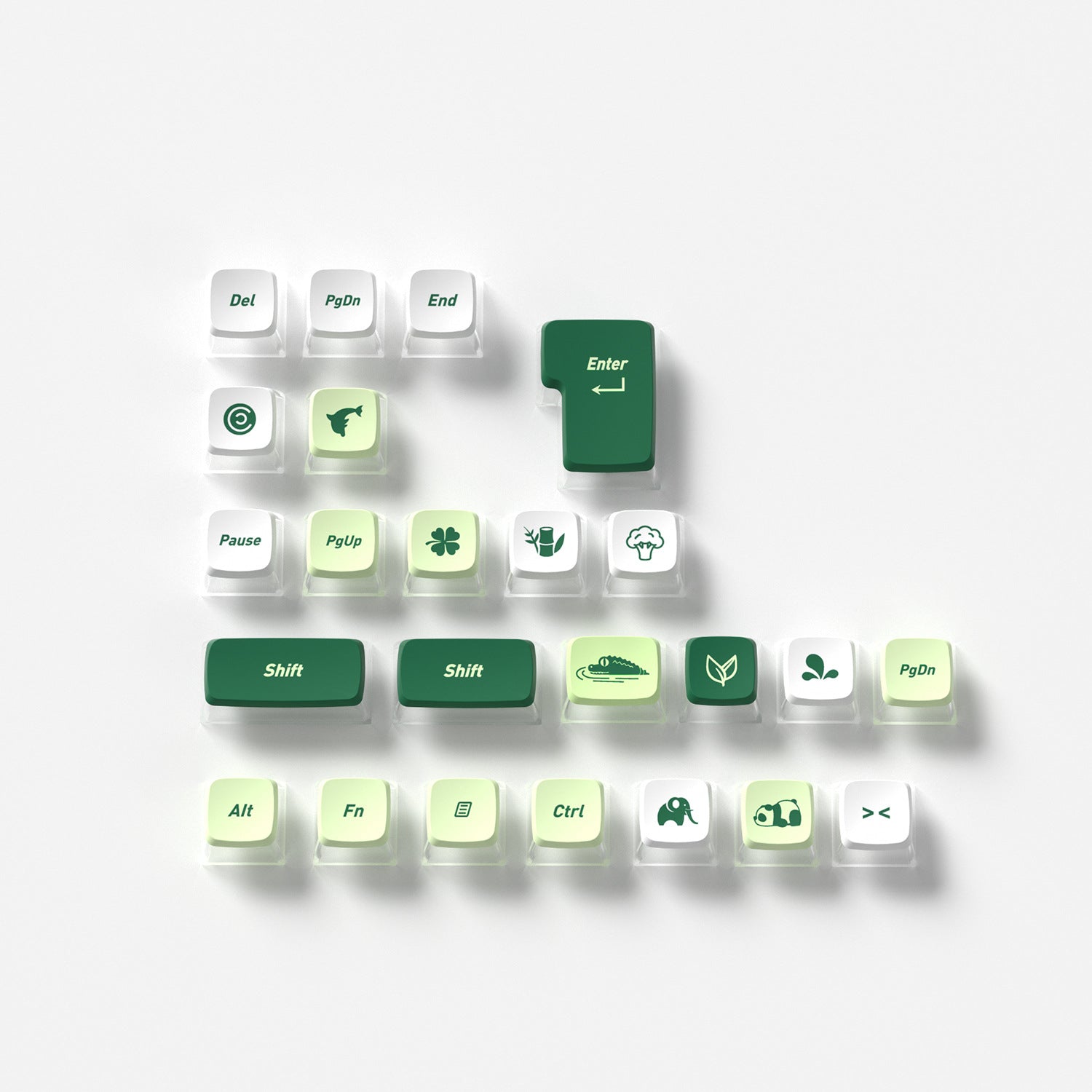 Botanical Garden Four-Sided Backlight Keycaps