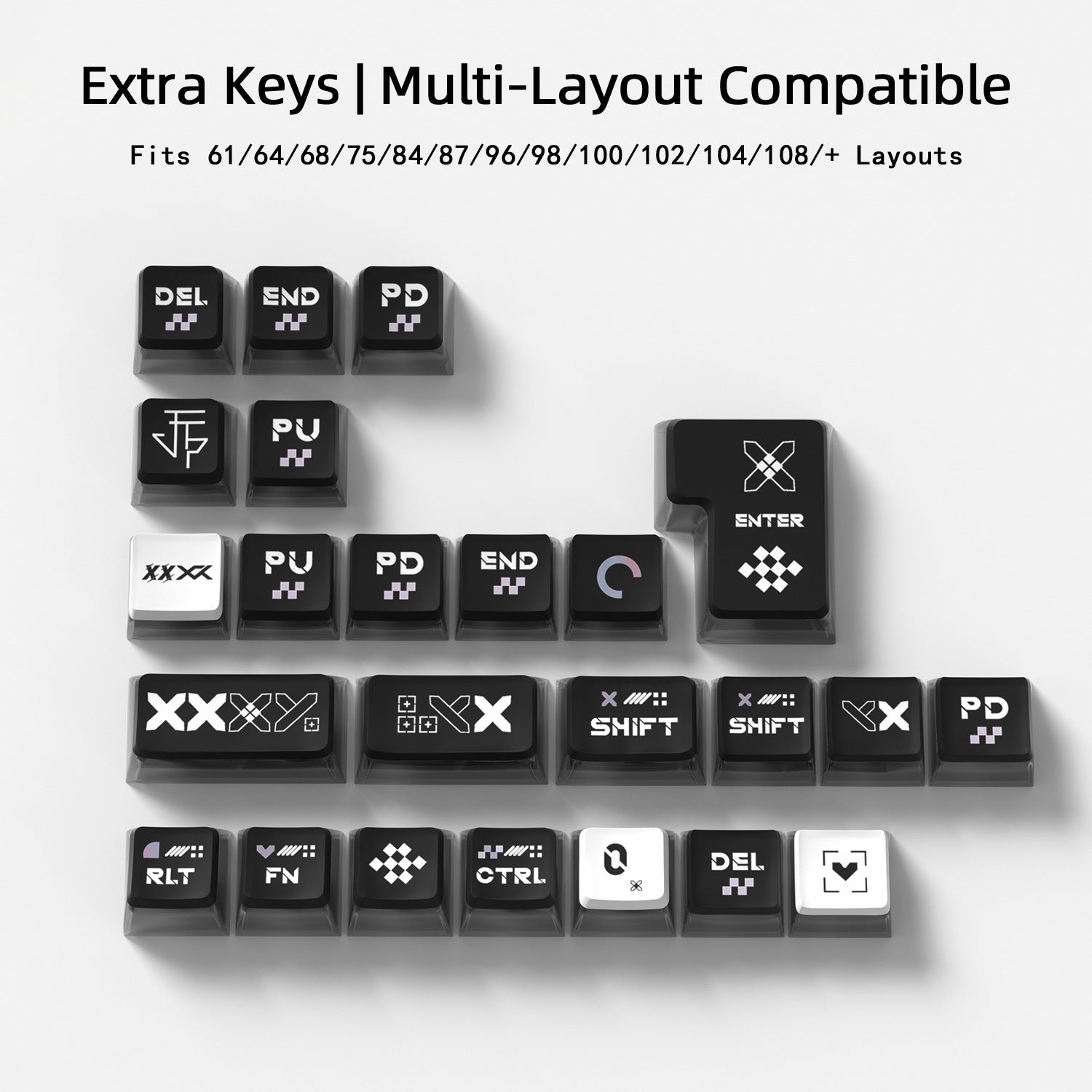 Sticker Collection Four-Sided Backlight Keycaps