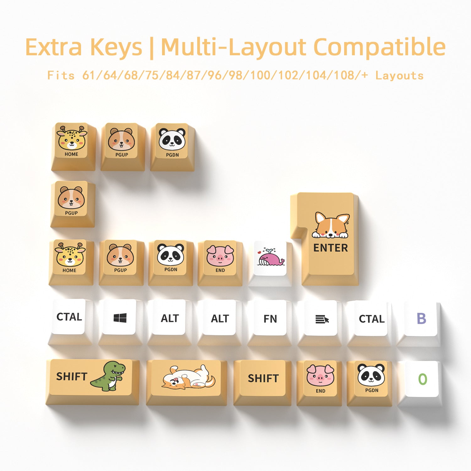 Cute Zoo Keycaps