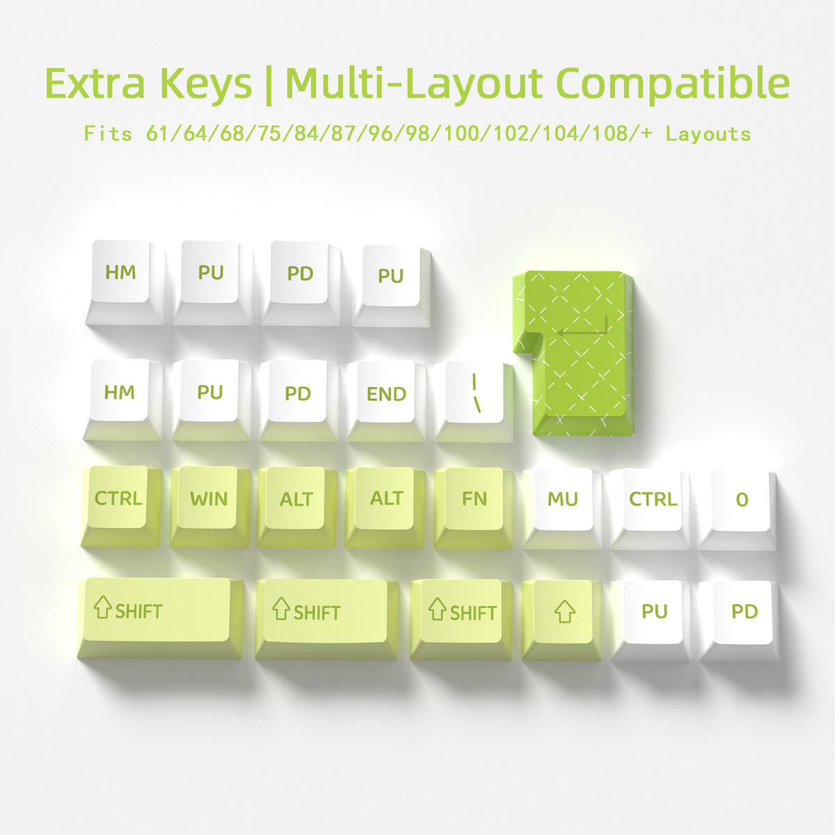 Yogurt Avocado Keycaps