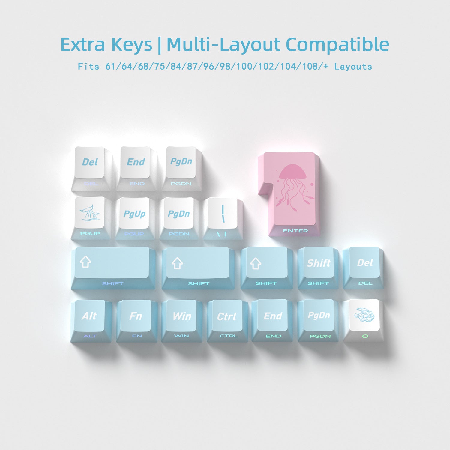 Original Message In Bottle Side Backlight Keycaps