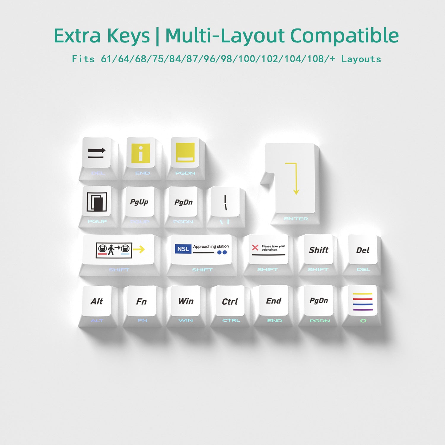 Singapore MRT Side Backlight Keycaps