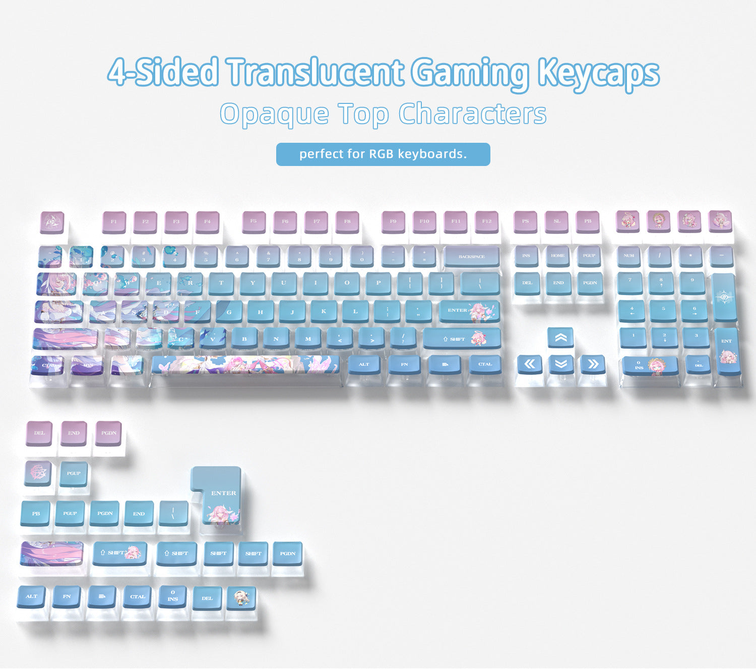 Elysia Four-Sided Backlight Keycaps