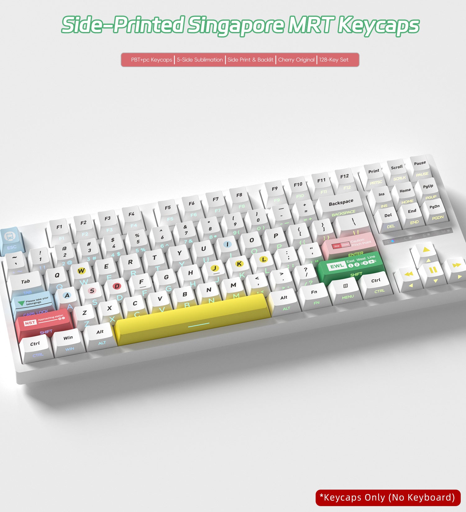 Singapore MRT Side Backlight Keycaps