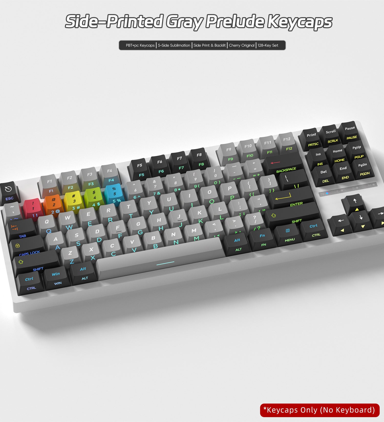 Printed Miffy Side Backlight Keycaps