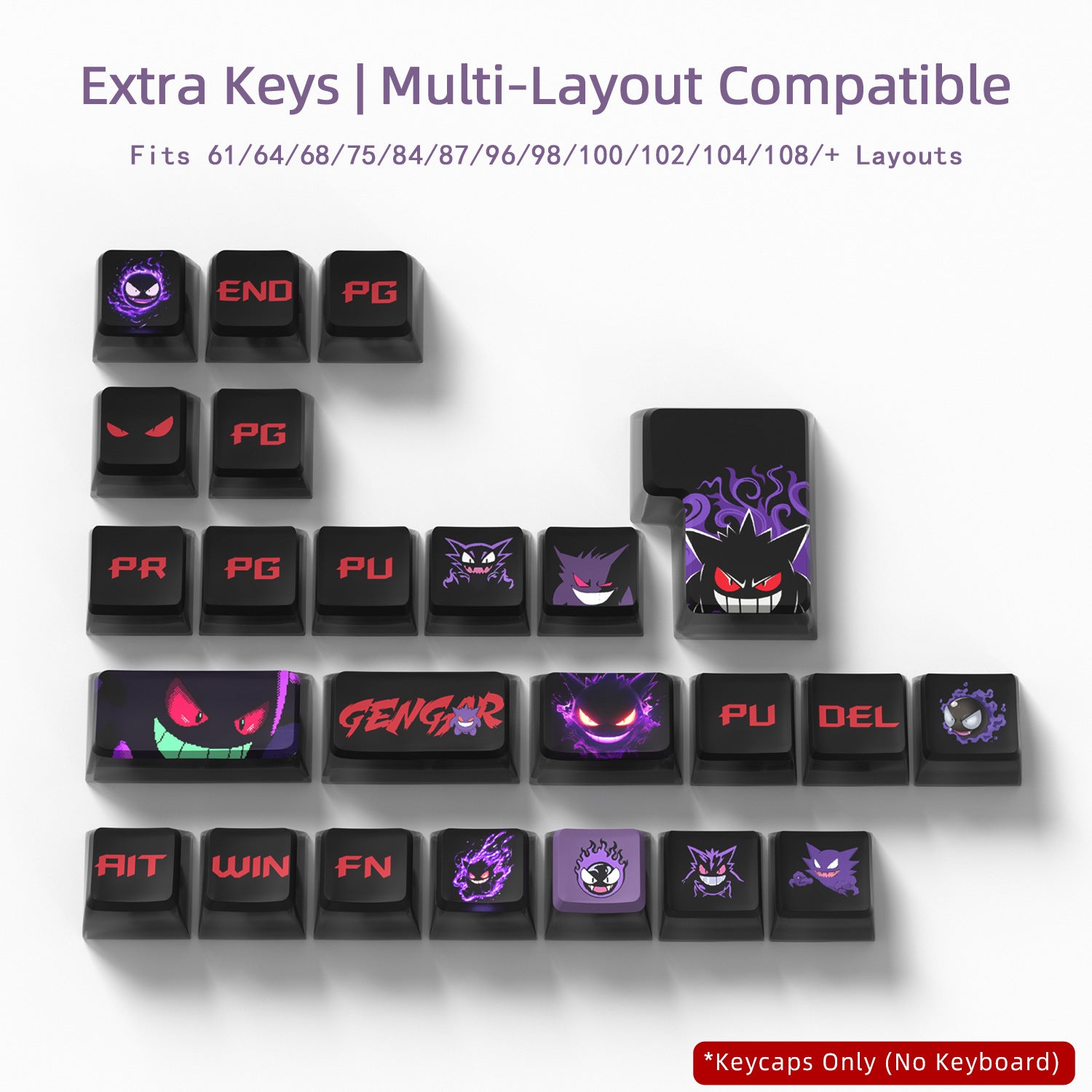 Gengar Four-Sided Backlight Keycaps