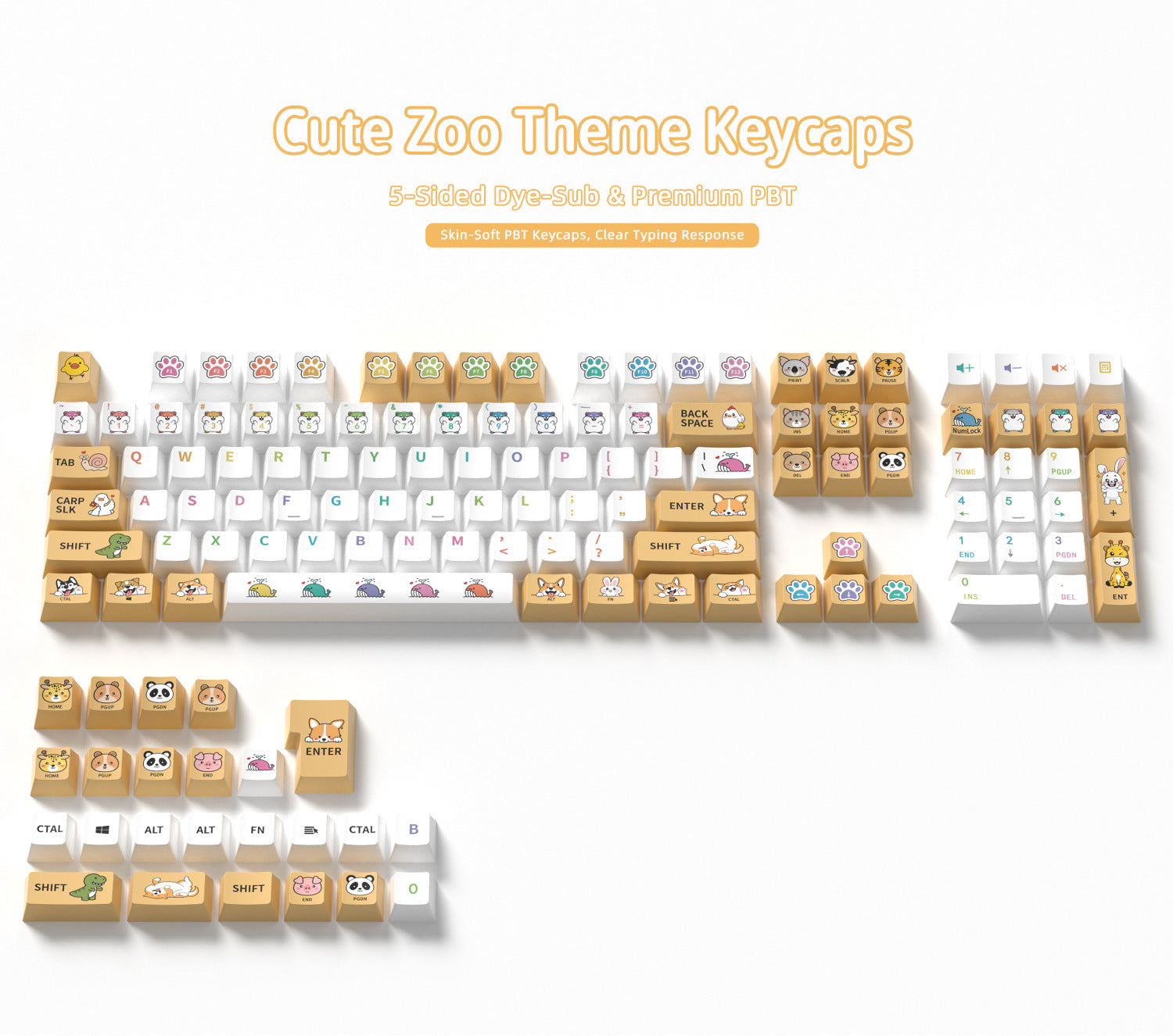 Cute Zoo Keycaps
