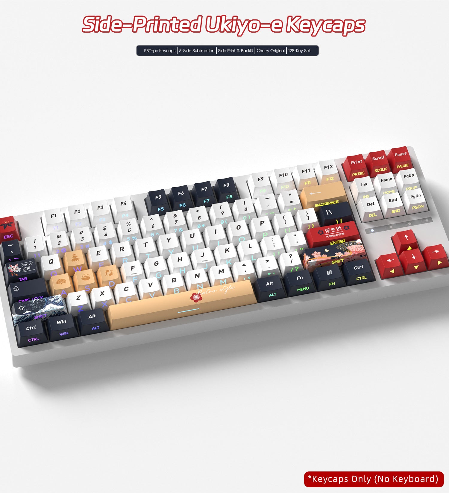 Ukiyo-e Side Backlight Keycaps