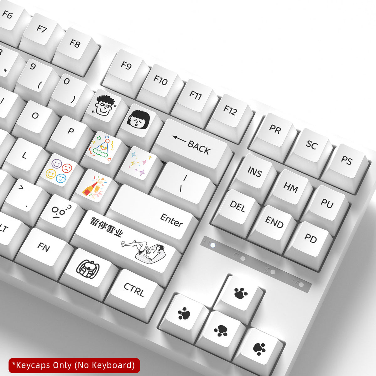 Temporarily Closed Keycaps