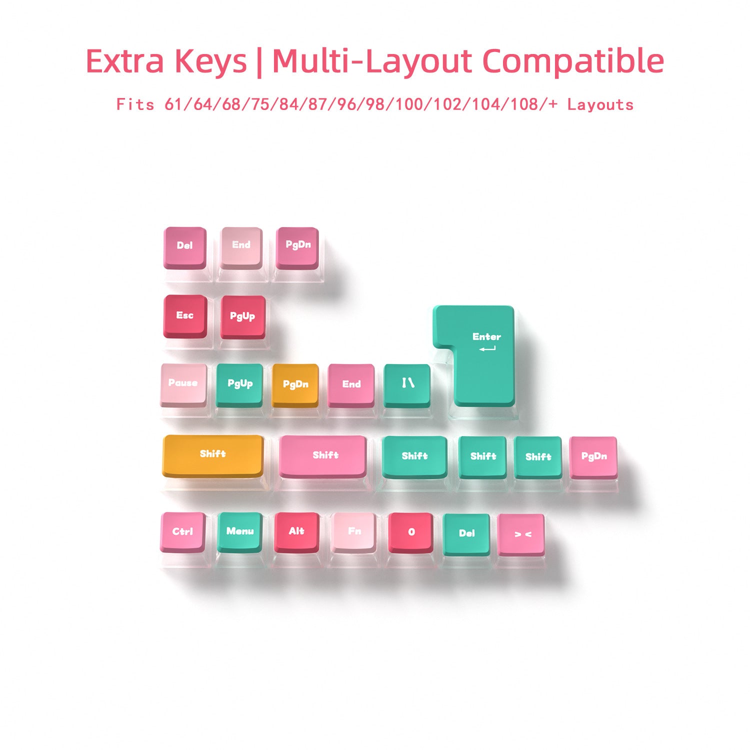 Lipstick Mix Four-Sided Backlight Keycaps